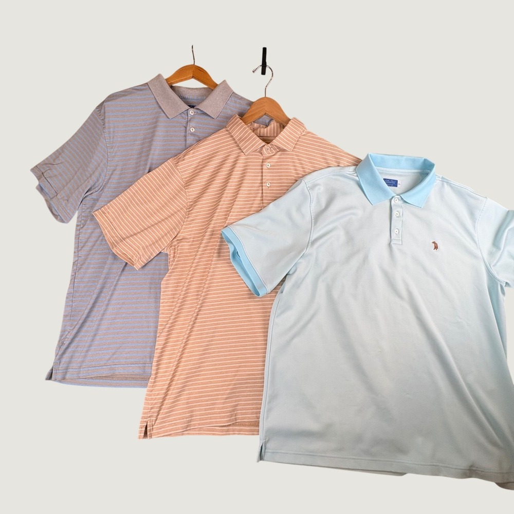 Southern Casanova Performance Polo Shirts Mens XXL Lot of 3 EUC Preppy Golfcore